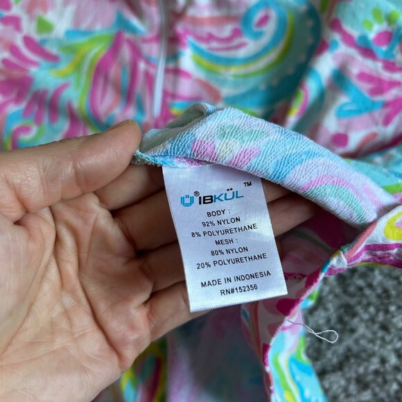 IBKUL Women's Small Long Sleeve Multicolor Polo Shirt - Picture 8 of 9